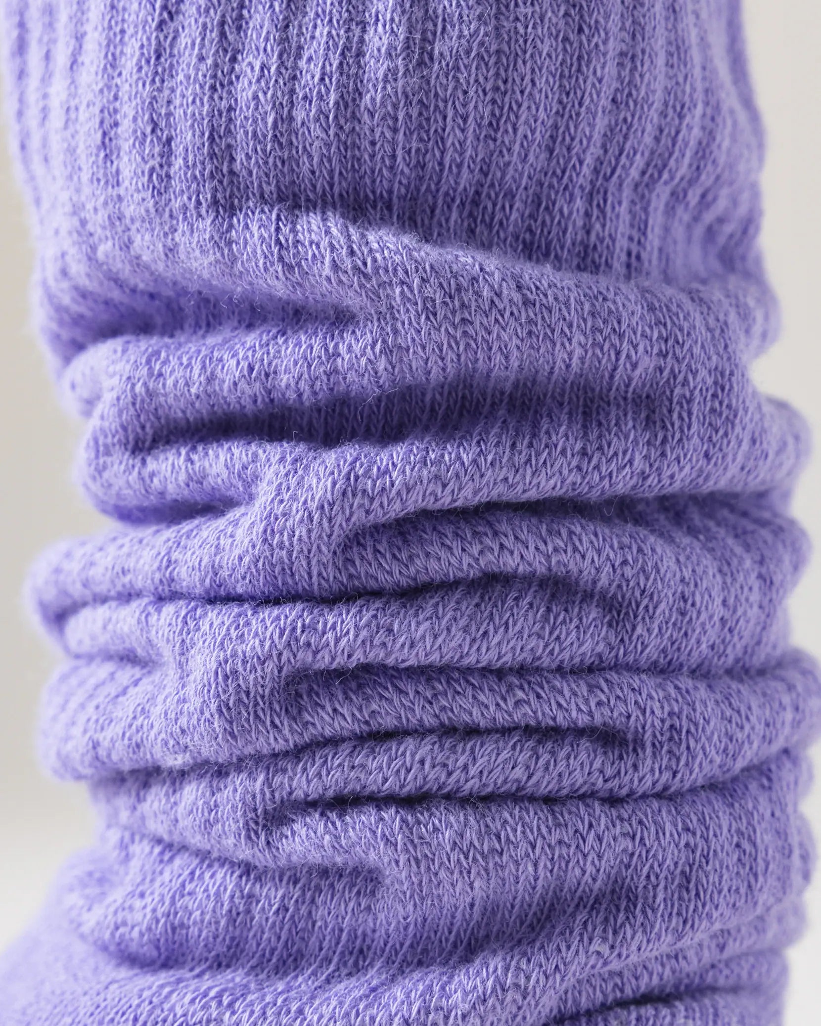 HYACINTH HYALINE Woman Socks Pure Color Set , Balboa Purple, 3 Pairs, Medium Crew image 4