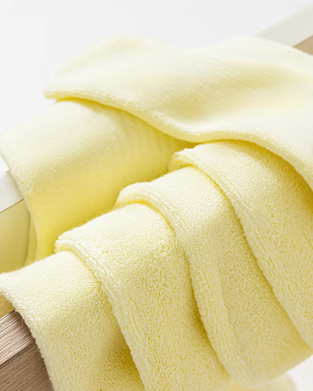 HYACINTH HYALINE Woman Socks Pure Color Set , Moonglow Yellow, 3 Pairs, Large Crew image 2