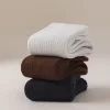 HYACINTH HYALINE Man Socks Mixed Color Set, SeaShell White, Nutmeg Brown, Gravel Black socks